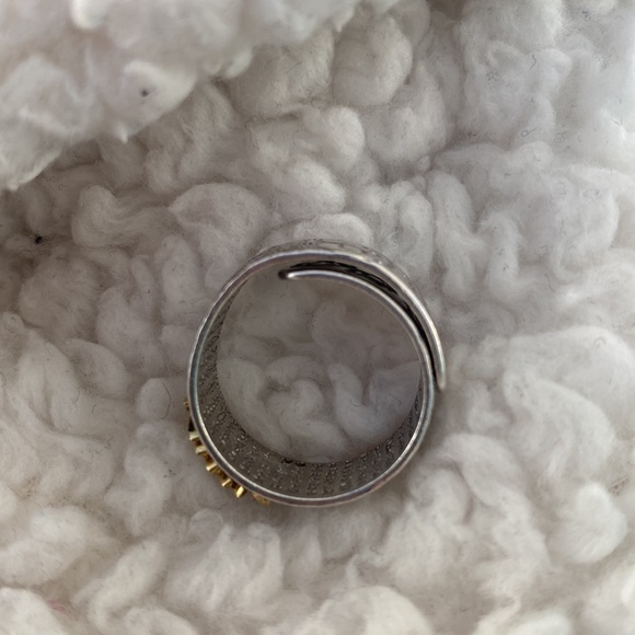 HEART SUTRA LOTUS RING ADJUSTABLE FOR M, L, XL (not S or Xsmall) - Picture 6 of 6